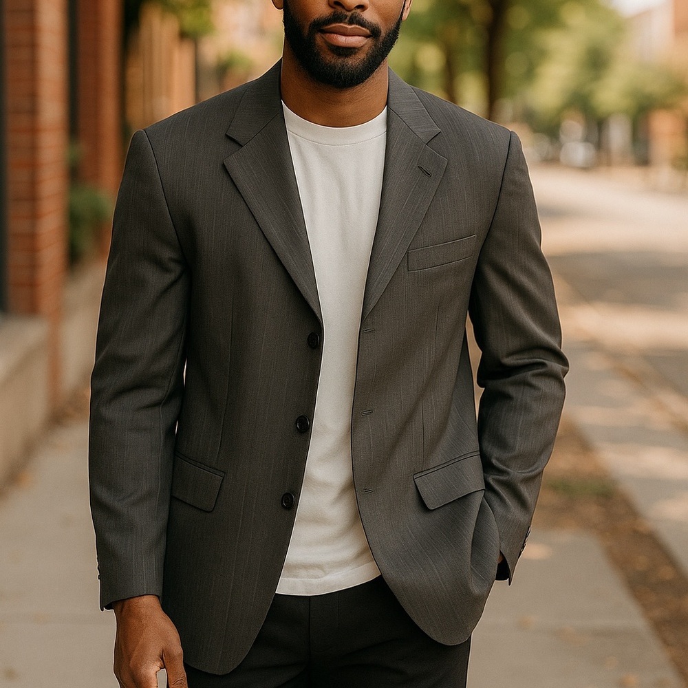 Sean John Charcoal Blazer